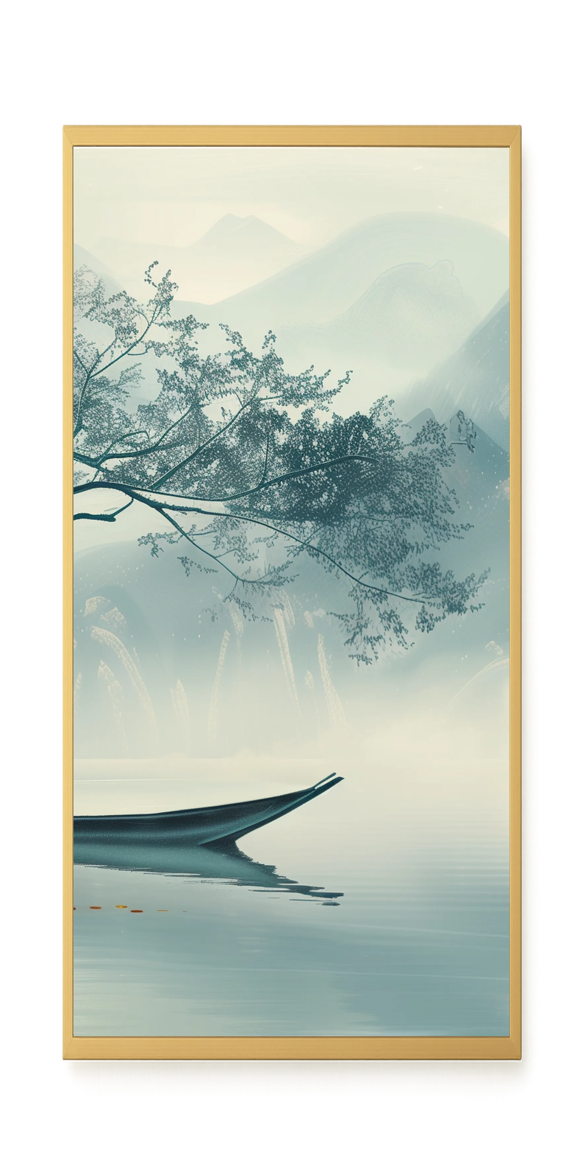 Silent Lake Canvas Wall Art