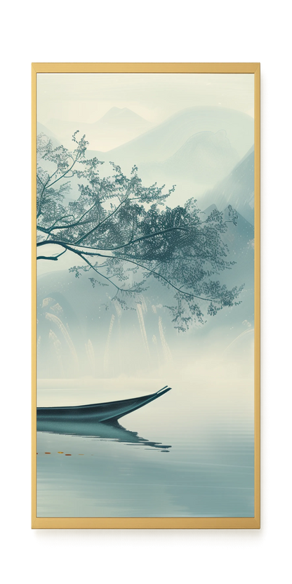 Silent Lake Canvas Wall Art