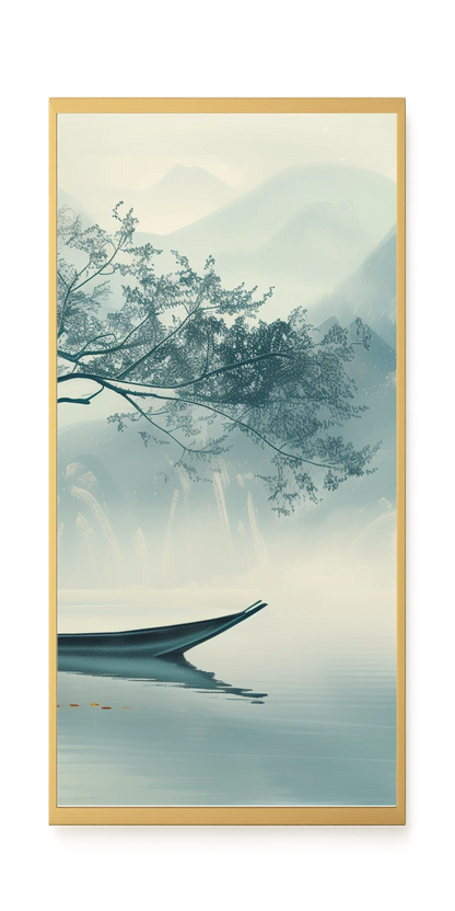 Silent Lake Canvas Wall Art