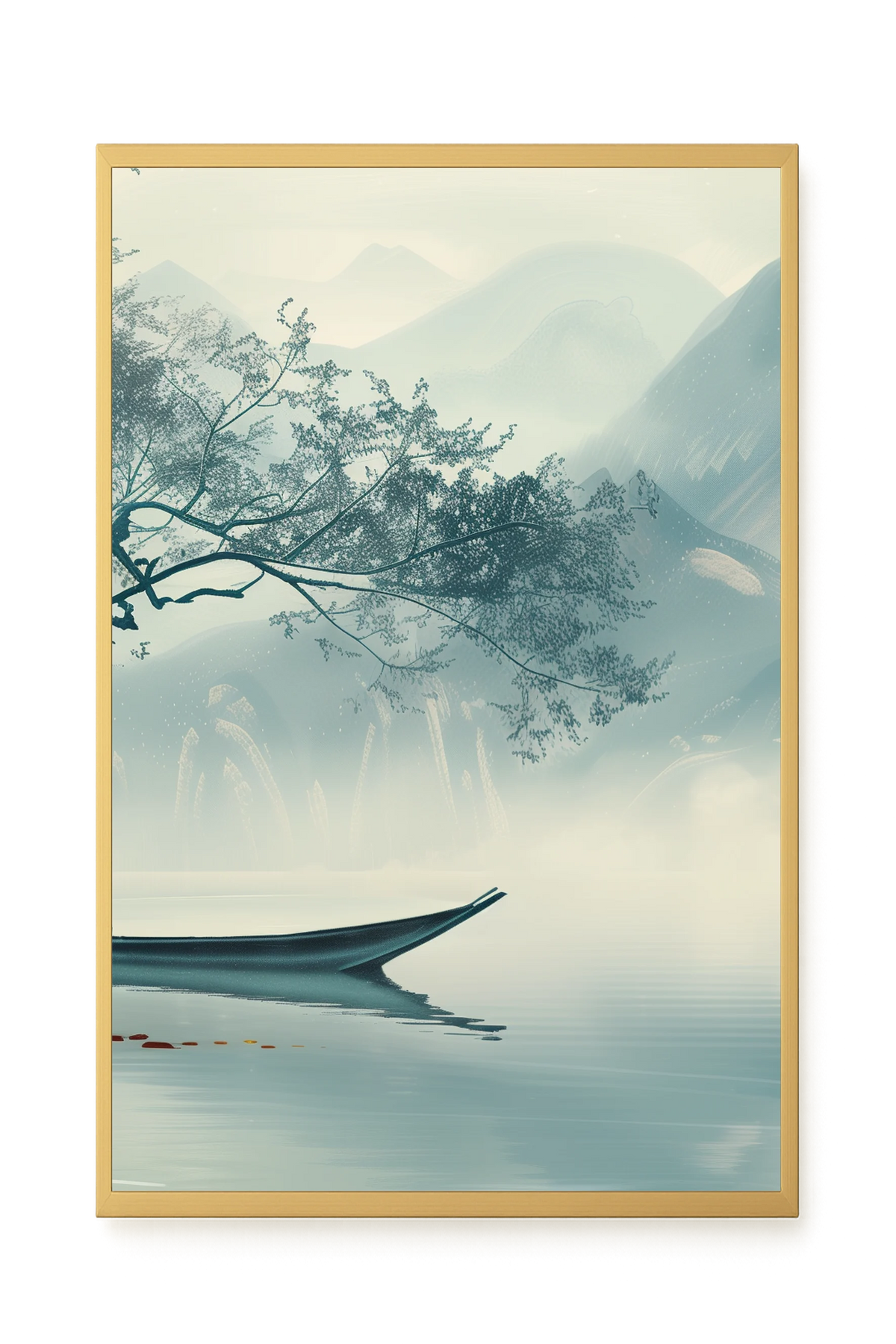 Silent Lake Canvas Wall Art