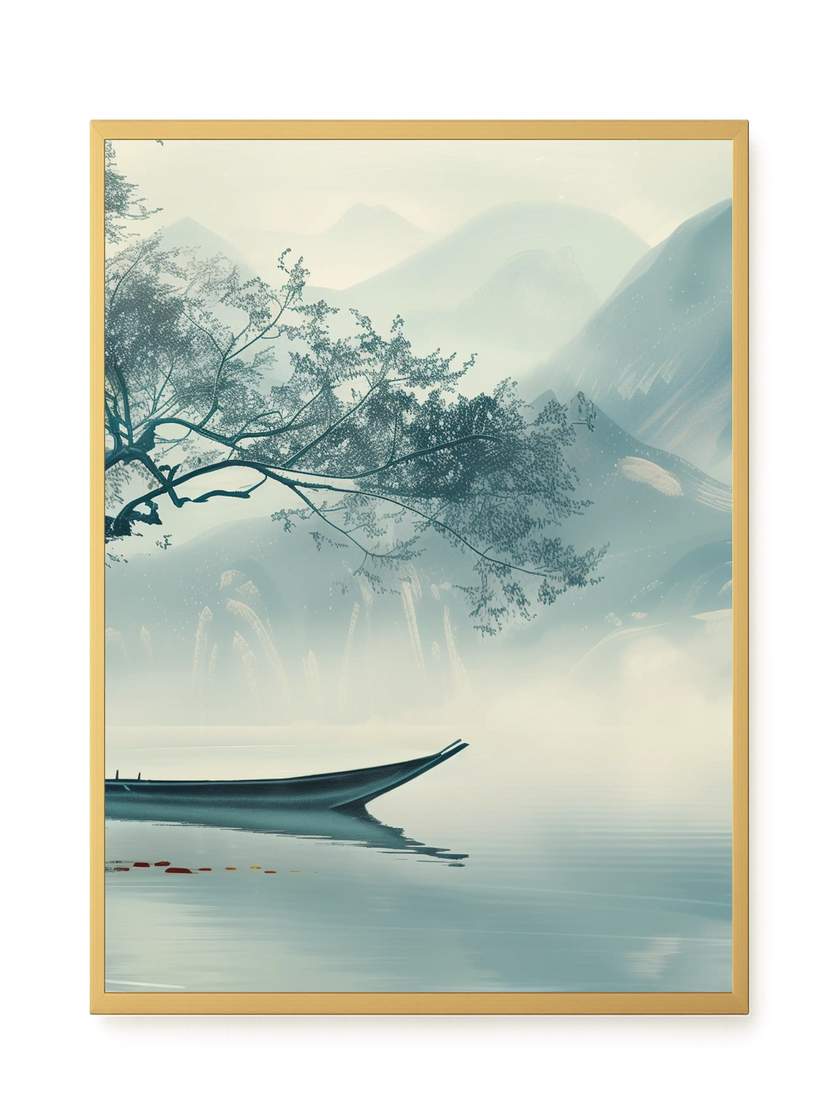 Silent Lake Canvas Wall Art