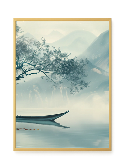 Silent Lake Canvas Wall Art