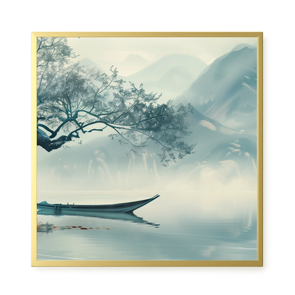 Silent Lake Canvas Wall Art