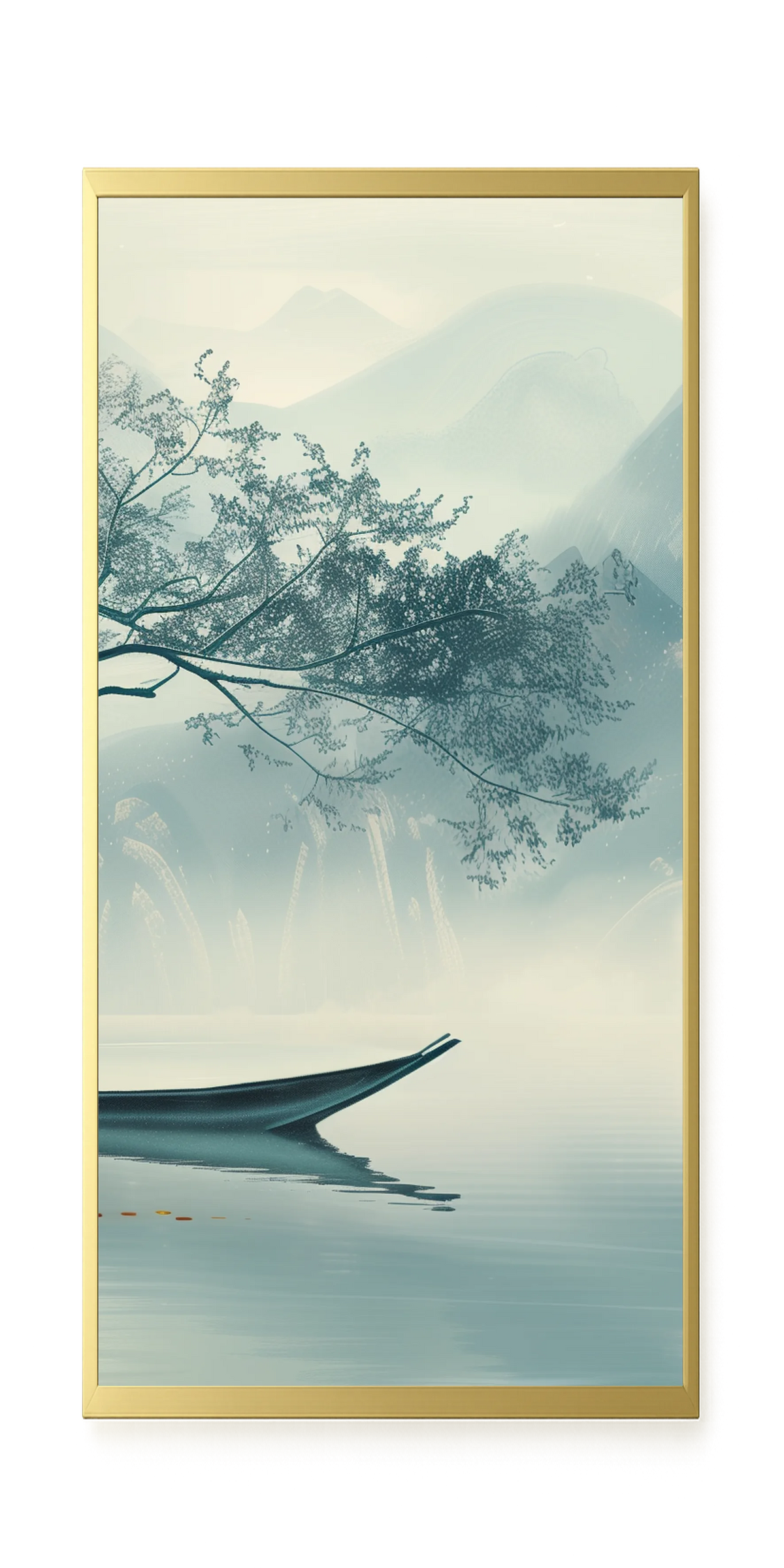 Silent Lake Canvas Wall Art