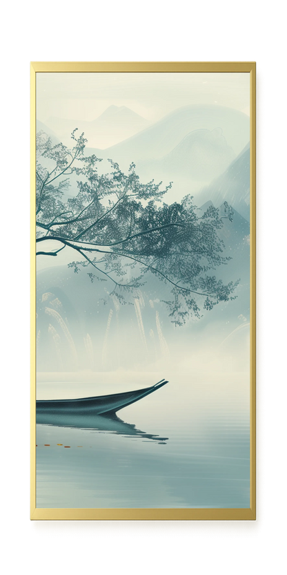 Silent Lake Canvas Wall Art