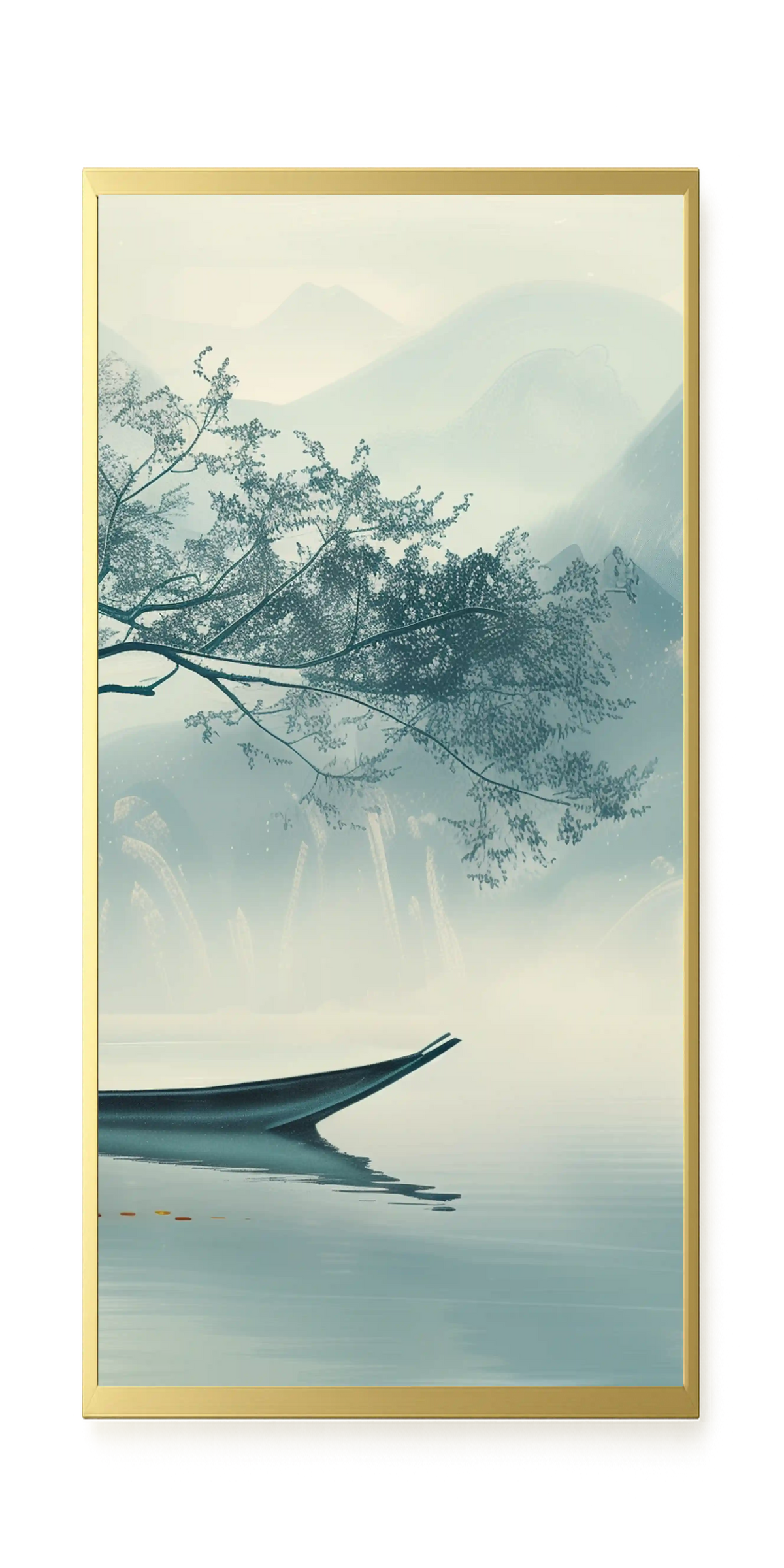 Silent Lake Canvas Wall Art
