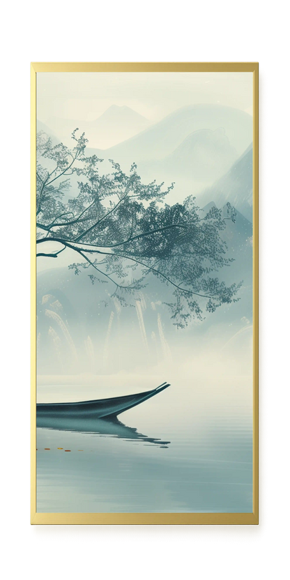 Silent Lake Canvas Wall Art