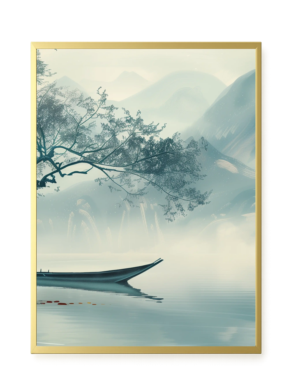Silent Lake Canvas Wall Art