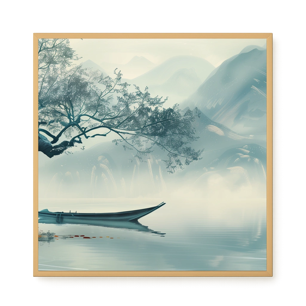 Silent Lake Canvas Wall Art