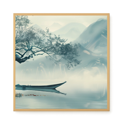 Silent Lake Canvas Wall Art