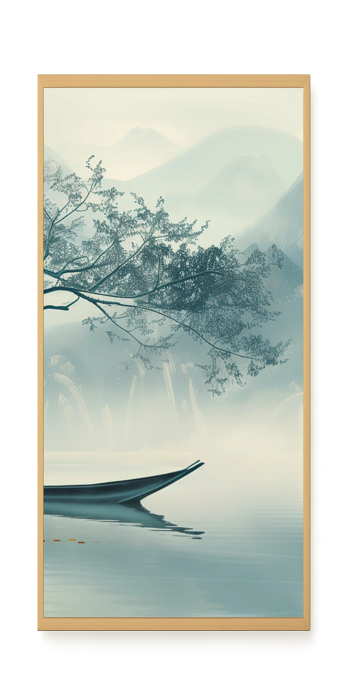 Silent Lake Canvas Wall Art
