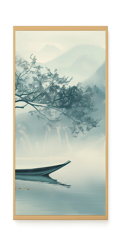 Silent Lake Canvas Wall Art