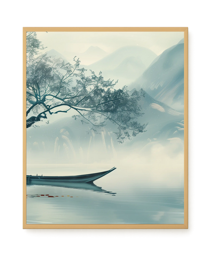 Silent Lake Canvas Wall Art