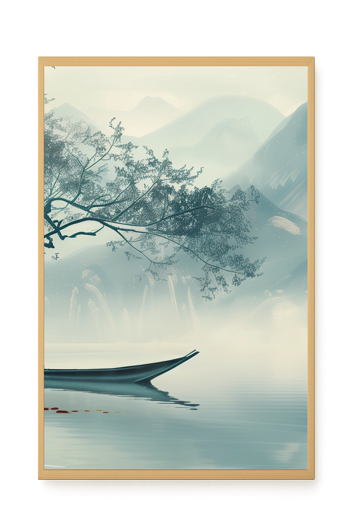 Silent Lake Canvas Wall Art