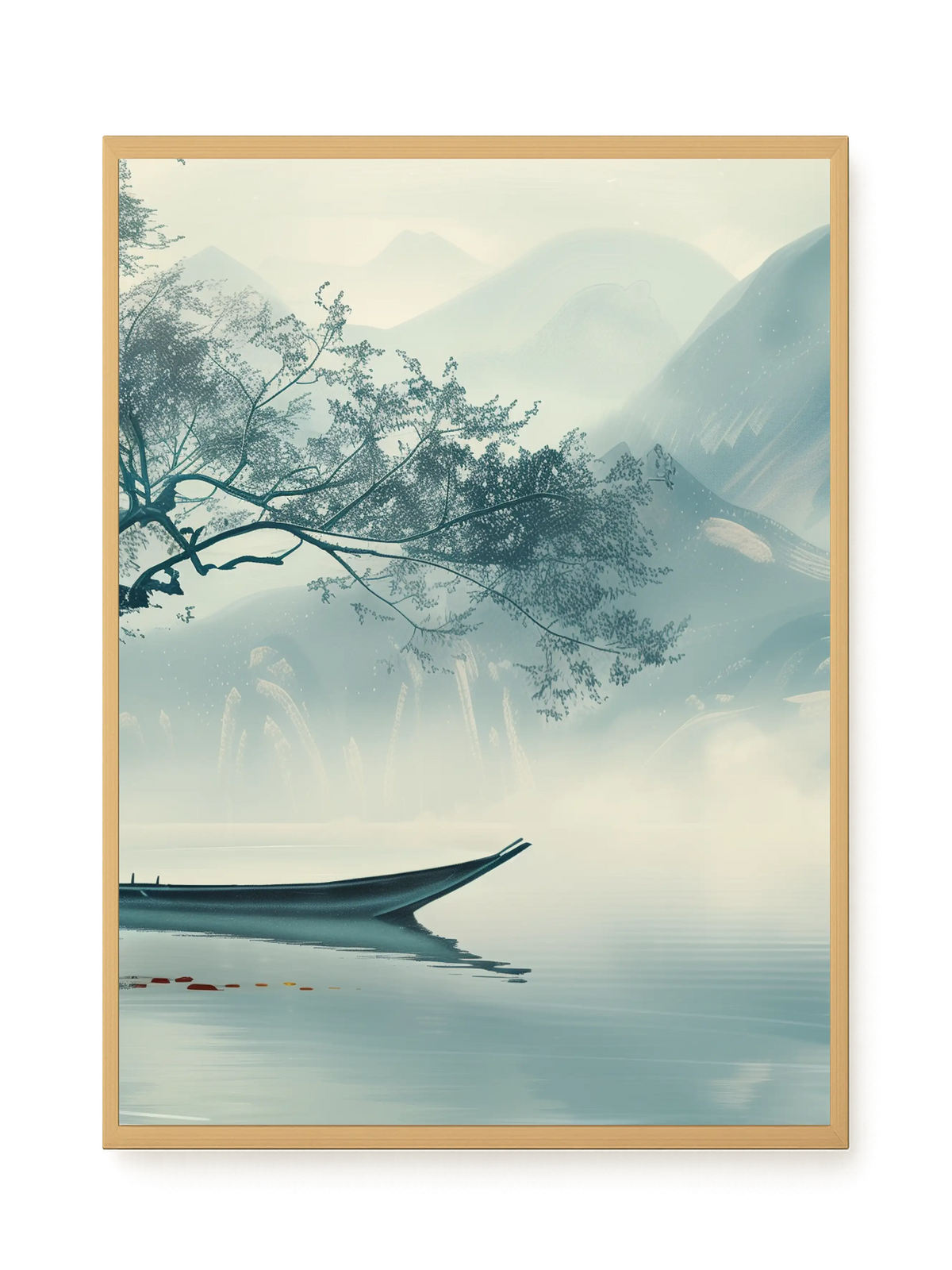 Silent Lake Canvas Wall Art