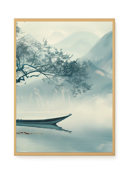 Silent Lake Canvas Wall Art