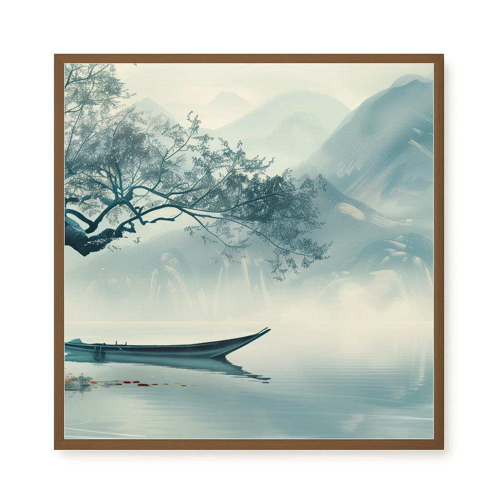 Silent Lake Canvas Wall Art