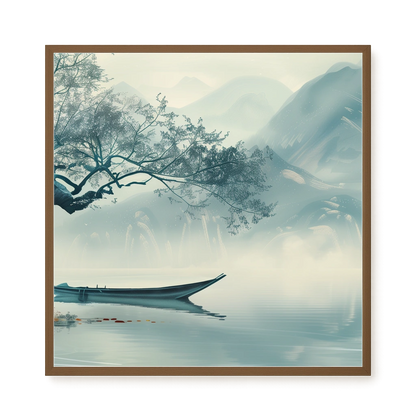 Silent Lake Canvas Wall Art
