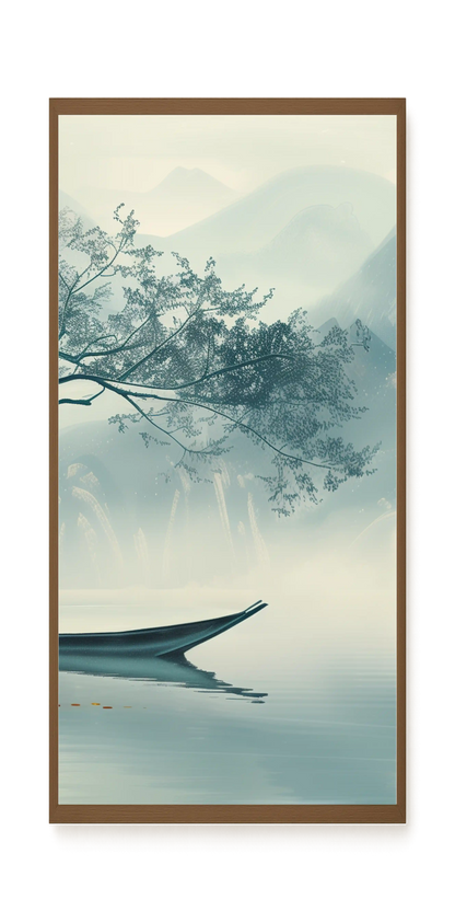 Silent Lake Canvas Wall Art