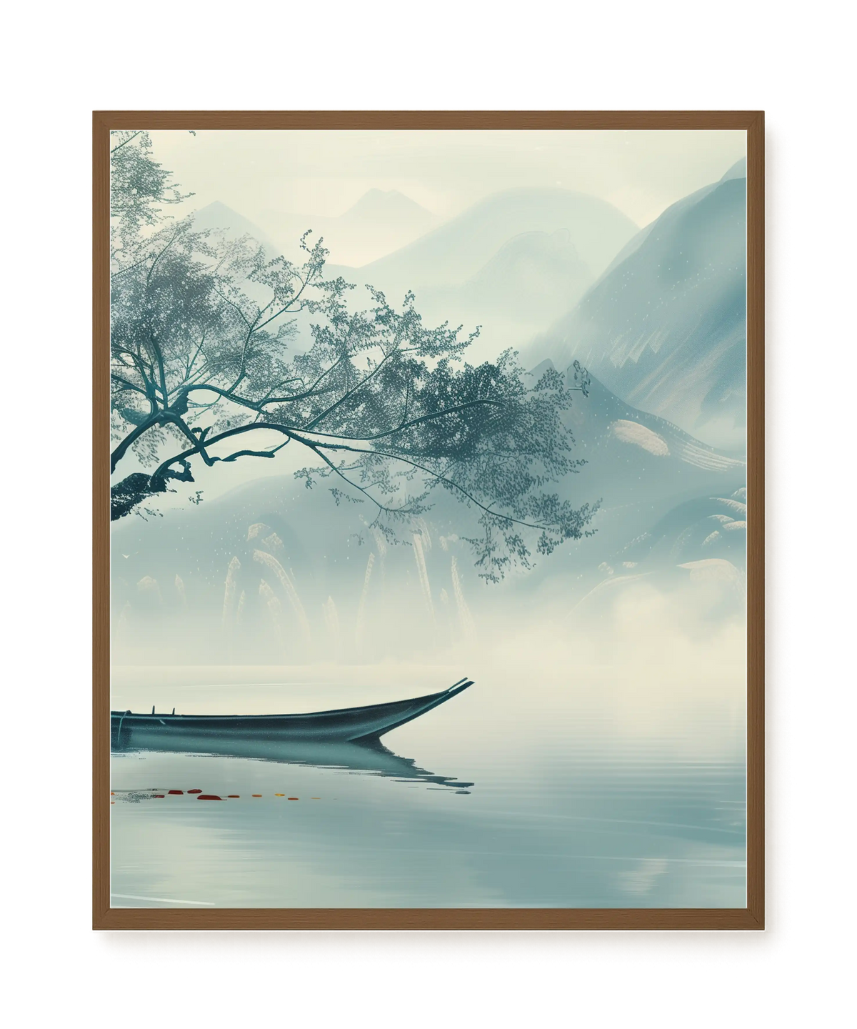 Silent Lake Canvas Wall Art