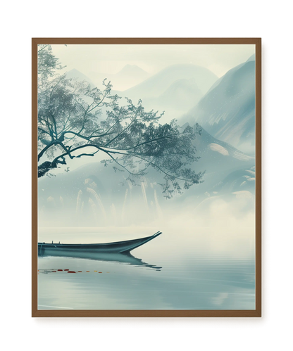Silent Lake Canvas Wall Art