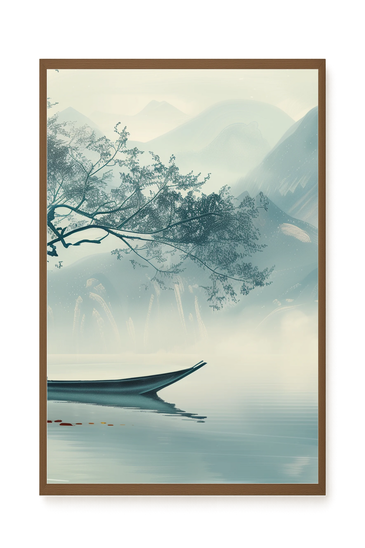 Silent Lake Canvas Wall Art