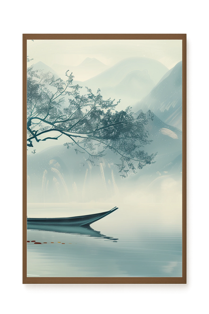 Silent Lake Canvas Wall Art