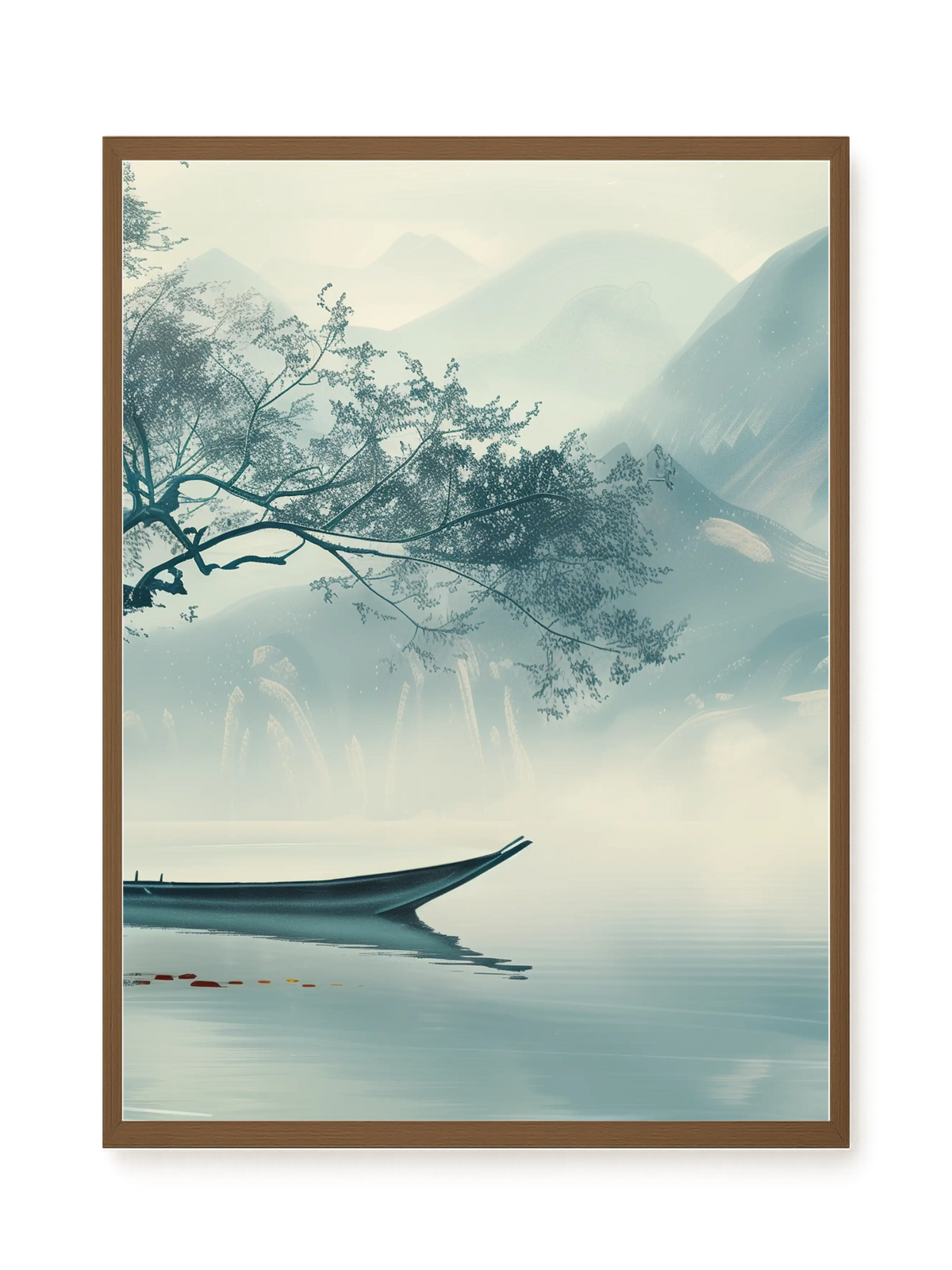 Silent Lake Canvas Wall Art