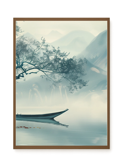 Silent Lake Canvas Wall Art