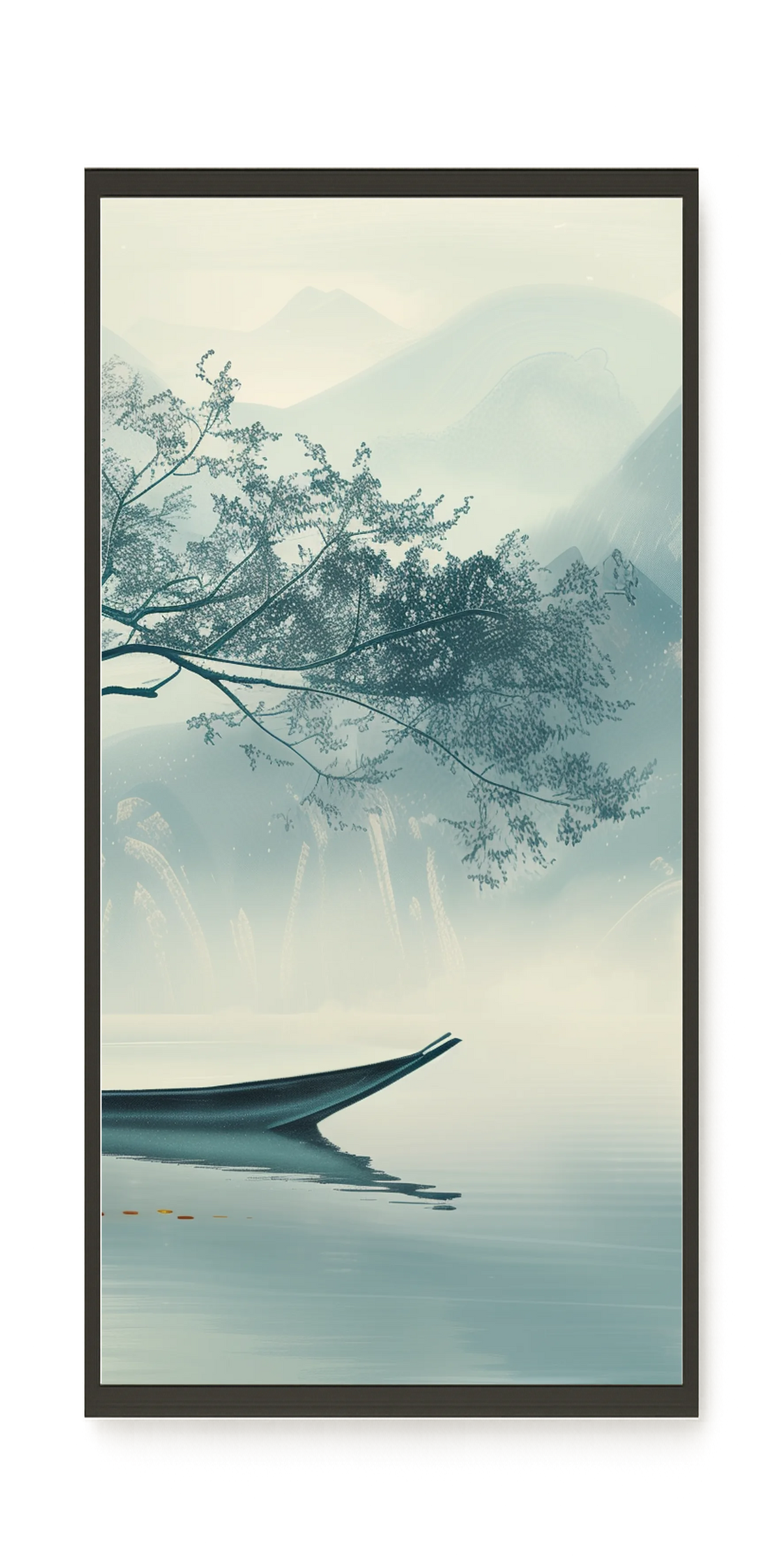 Silent Lake Canvas Wall Art