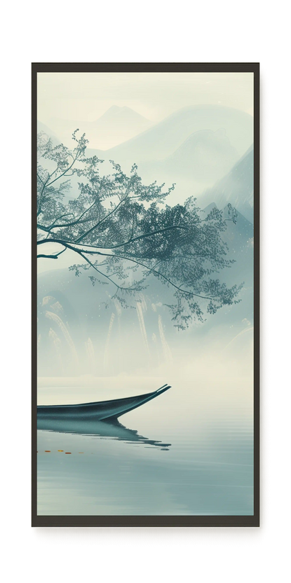 Silent Lake Canvas Wall Art