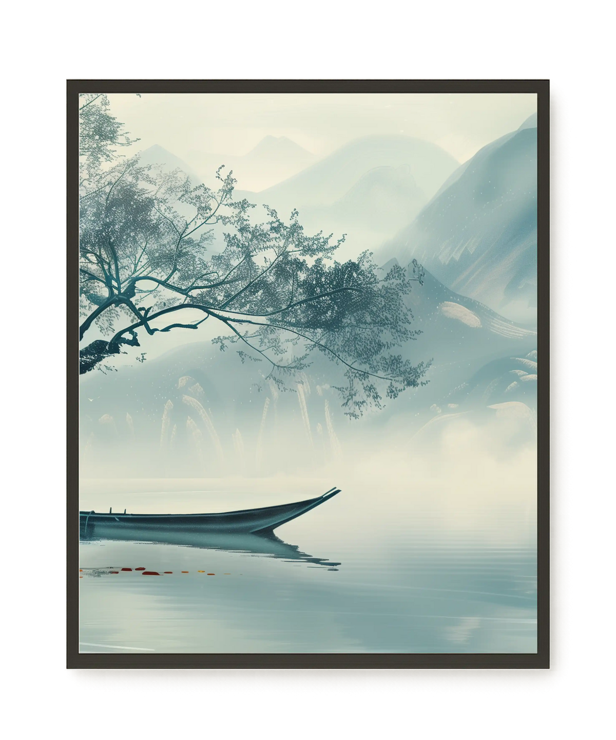 Silent Lake Canvas Wall Art