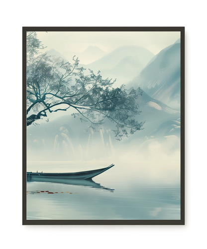 Silent Lake Canvas Wall Art