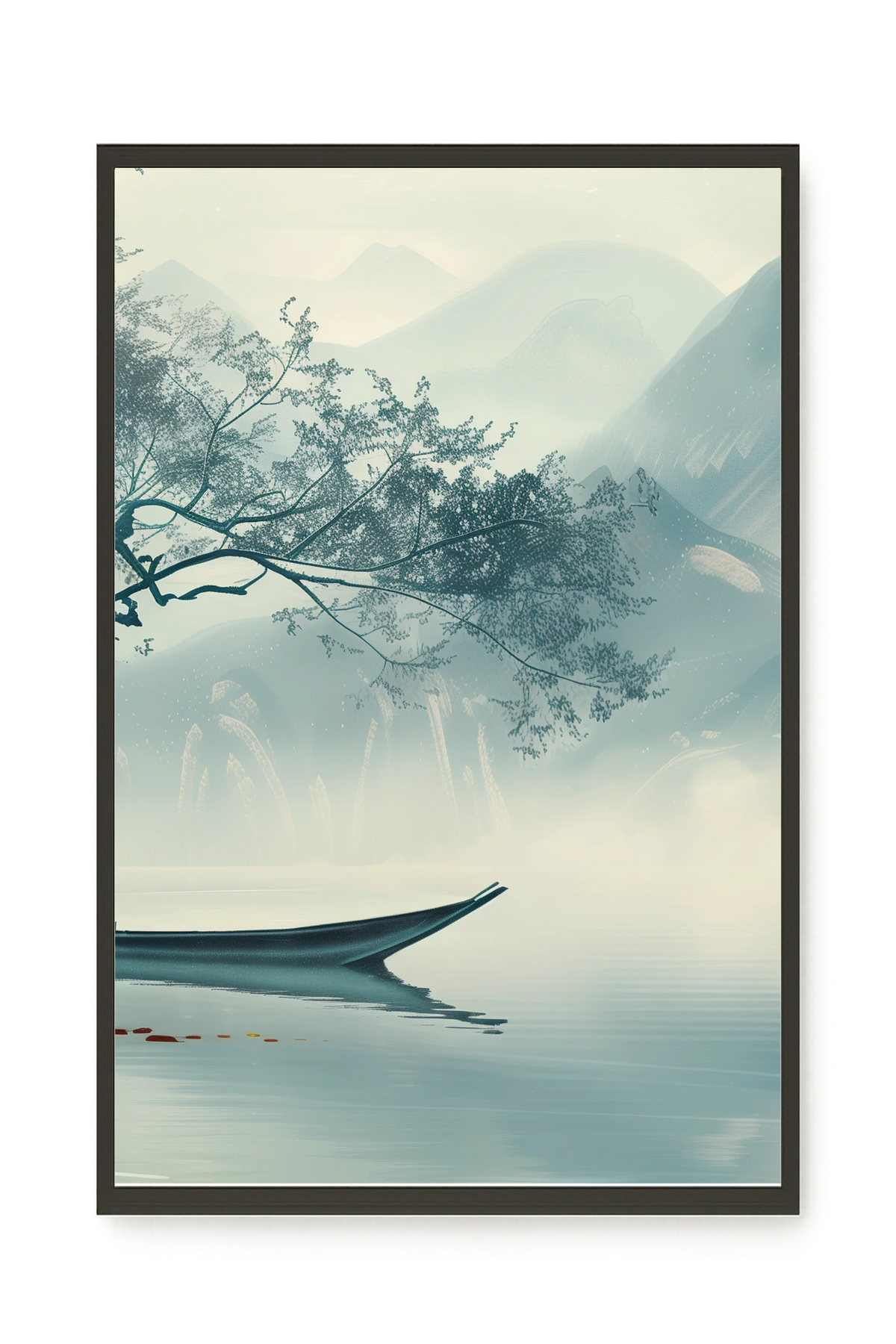 Silent Lake Canvas Wall Art