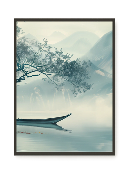 Silent Lake Canvas Wall Art