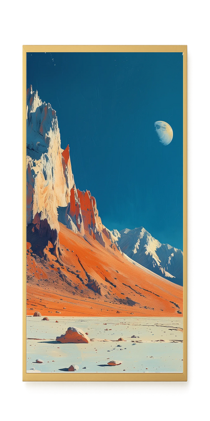Lunar Peaks Canvas Wall Art