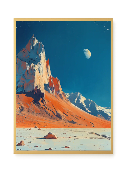 Lunar Peaks Canvas Wall Art
