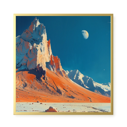 Lunar Peaks Canvas Wall Art