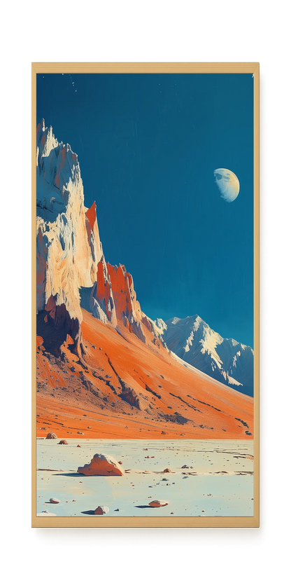 Lunar Peaks Canvas Wall Art
