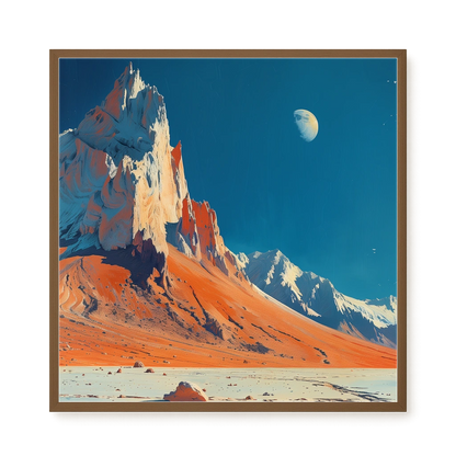 Lunar Peaks Canvas Wall Art