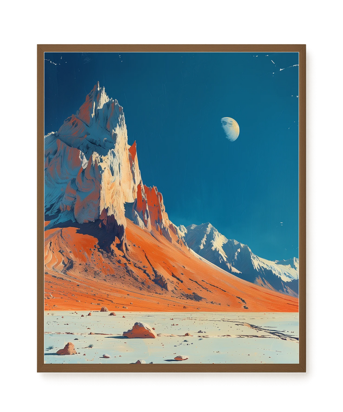 Lunar Peaks Canvas Wall Art