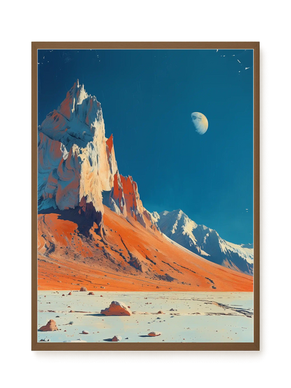 Lunar Peaks Canvas Wall Art