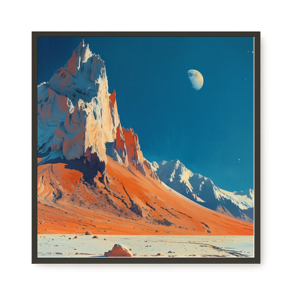 Lunar Peaks Canvas Wall Art