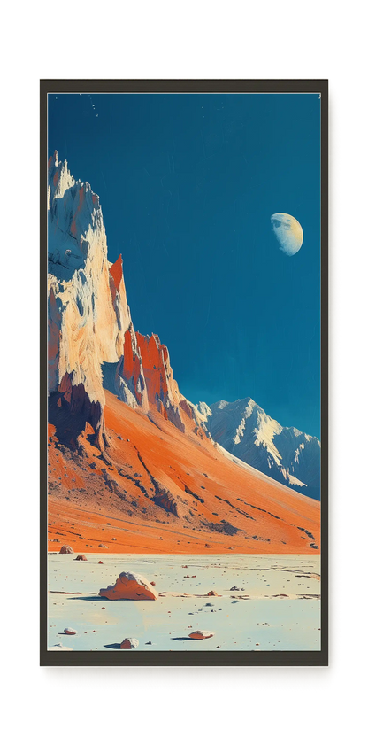 Lunar Peaks Canvas Wall Art