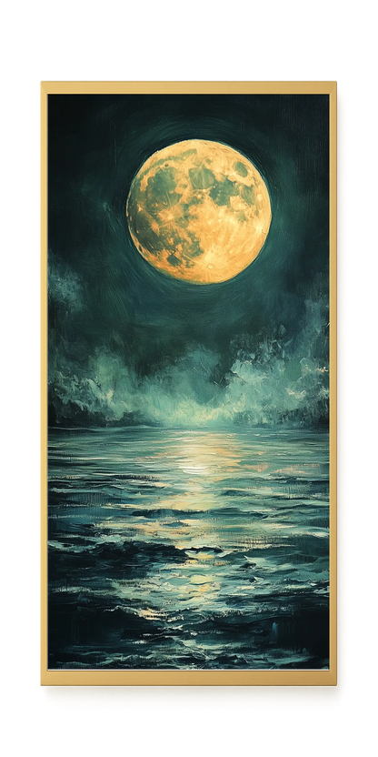 Moonlit Sea Canvas Print