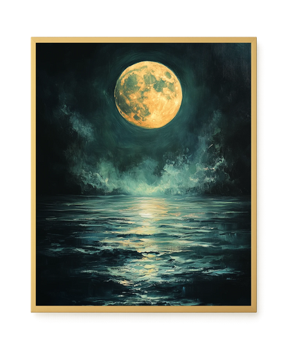 Moonlit Sea Canvas Print