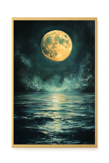 Moonlit Sea Canvas Print