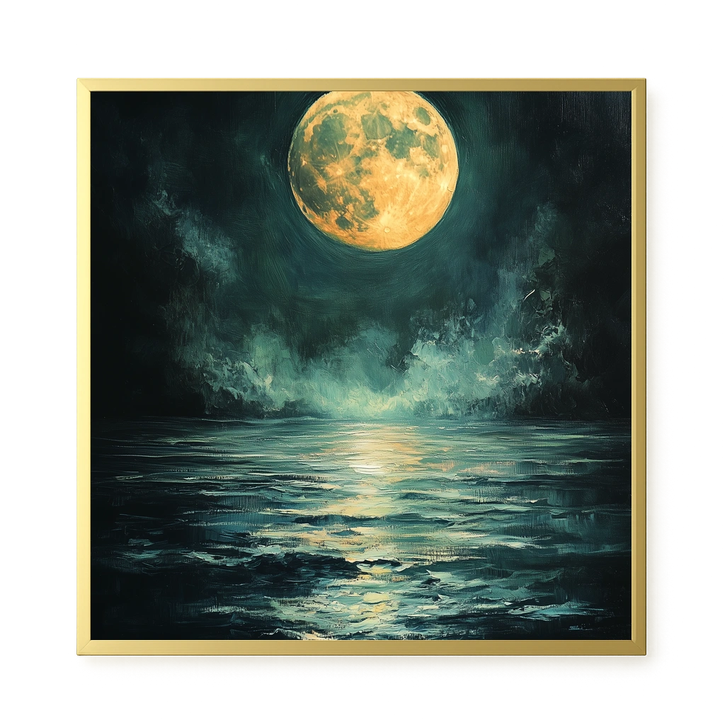 Moonlit Sea Canvas Print