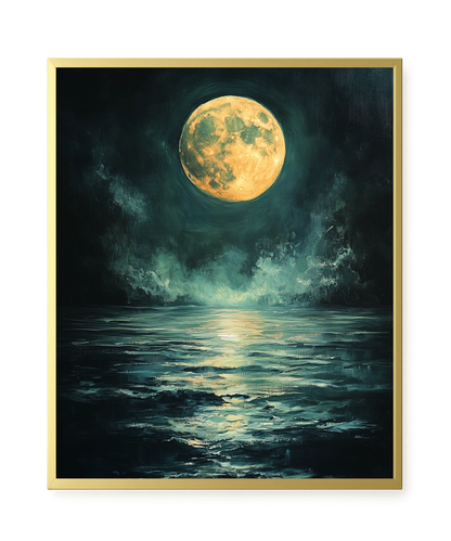 Moonlit Sea Canvas Print