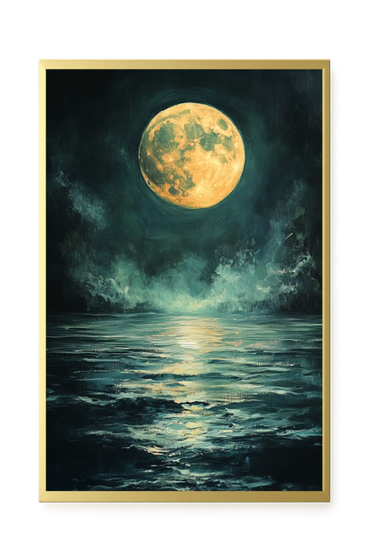 Moonlit Sea Canvas Print